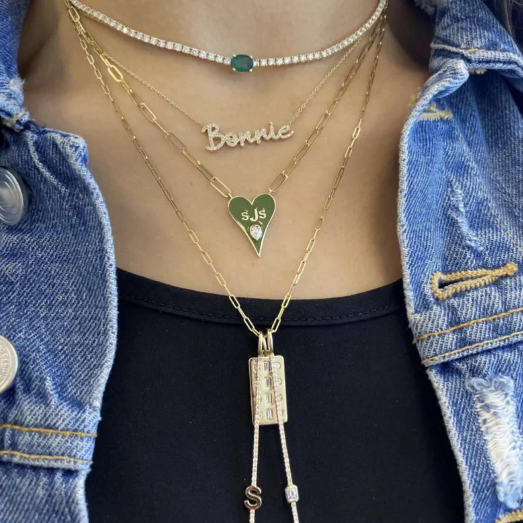 1.5mm Paperclip Necklace Adjustable