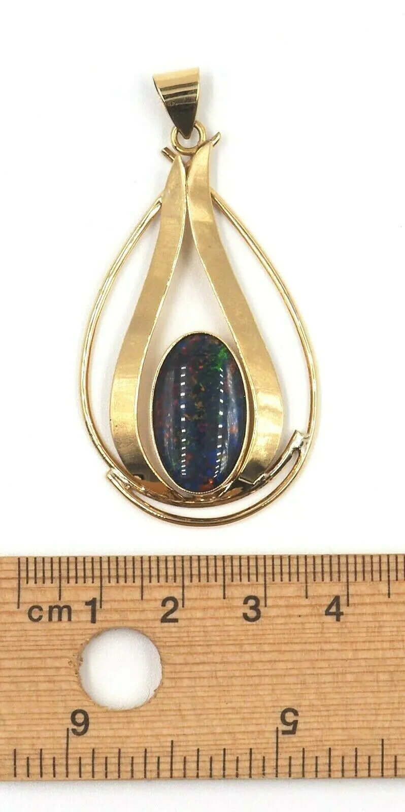 18ct Yellow Gold Opal Triplet Pendant