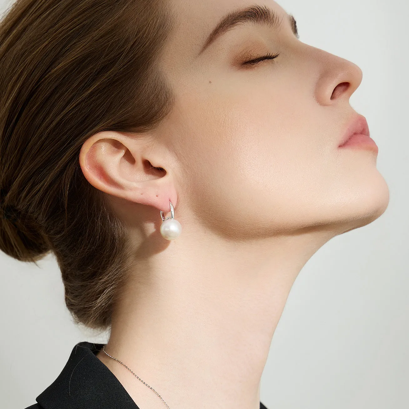 18K Solid Gold Edison Pearl Earrings KE00188