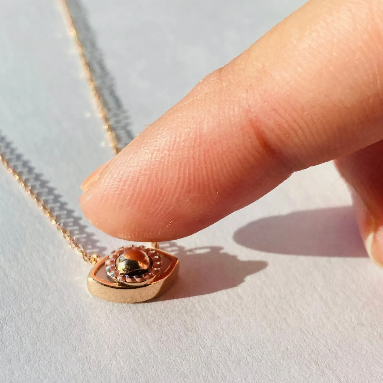 2 in 1 Oval Eye Gemstone Diamond Necklace