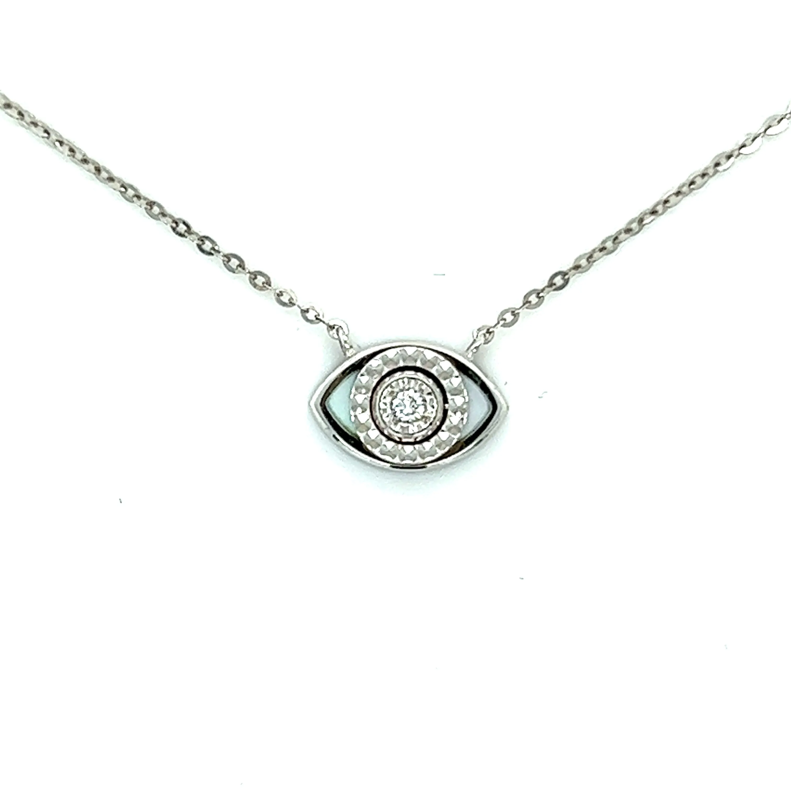 2 in 1 Oval Eye Gemstone Diamond Necklace