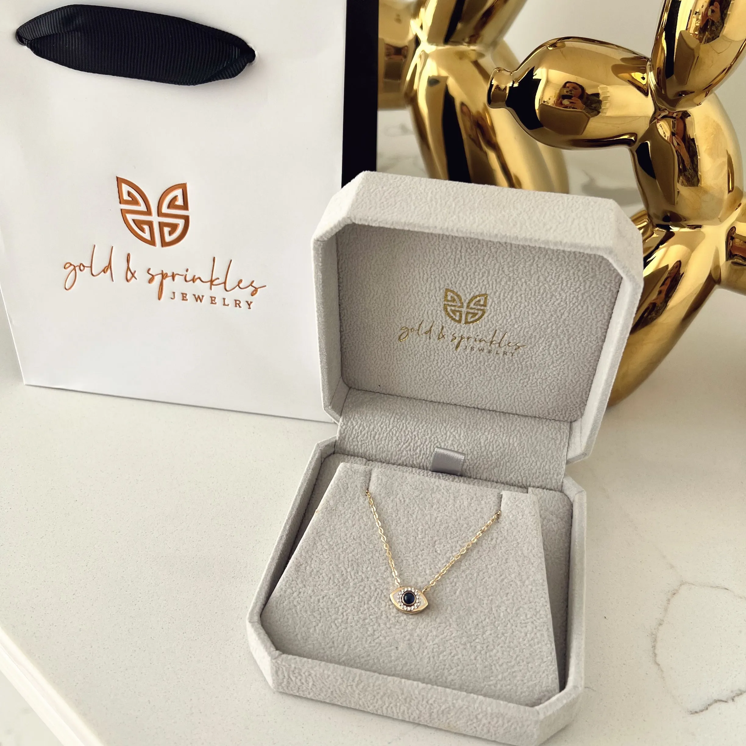 2 in 1 Oval Eye Gemstone Diamond Necklace