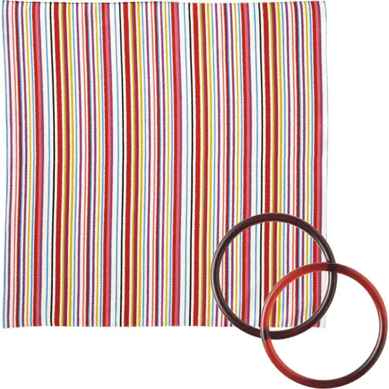 70 Modern-girl Stripe with Furoshiki Bag Rings