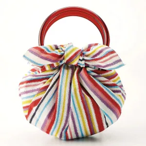 70 Modern-girl Stripe with Furoshiki Bag Rings