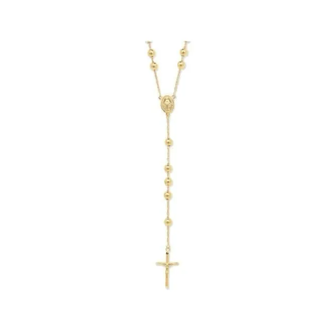 9ct Yellow Gold Rosary Necklet NK108