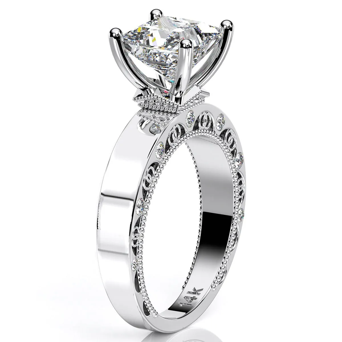 Acacia - Princess Moissanite Engagement Ring