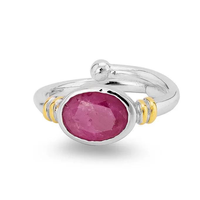 Adjustable Senna Ring in various gemstones
