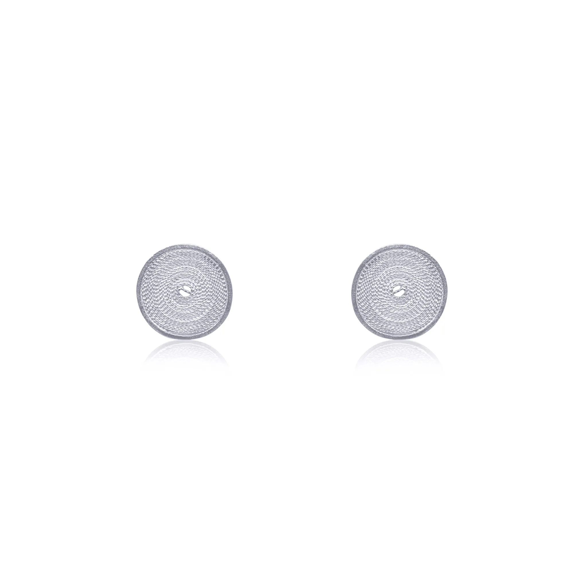 AMA SILVER EXTRA SMALL STUD EARRINGS FILIGREE