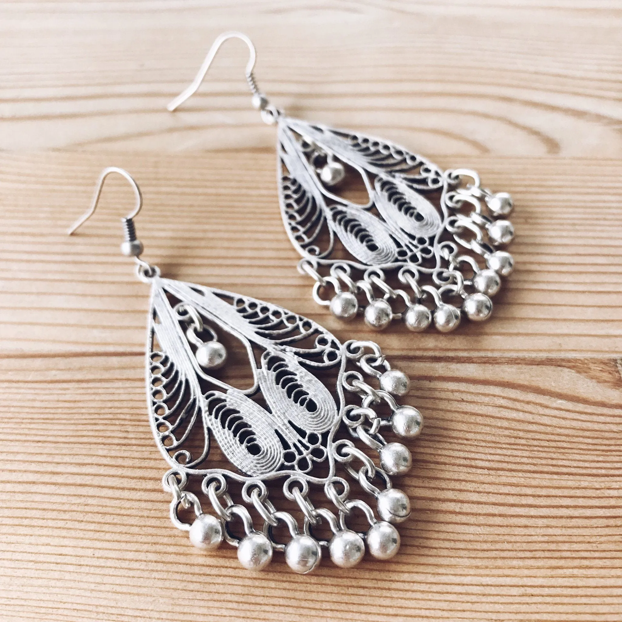 Anatolian Boho Earrings - "Labyrinth"