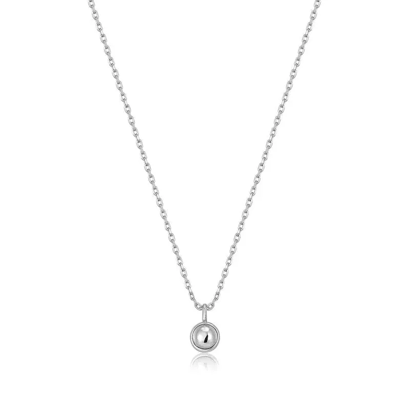Ania Haie Silver Orb Drop Pendant Necklace