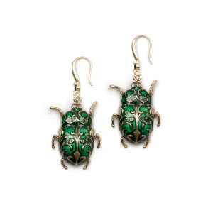 Antique Beetle Drop Earring