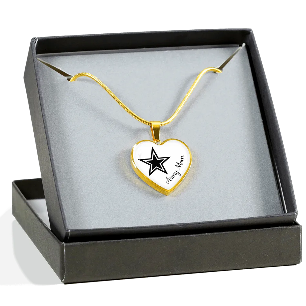 Army Mom Sterling Silver Gold Snake Bangle Necklaces