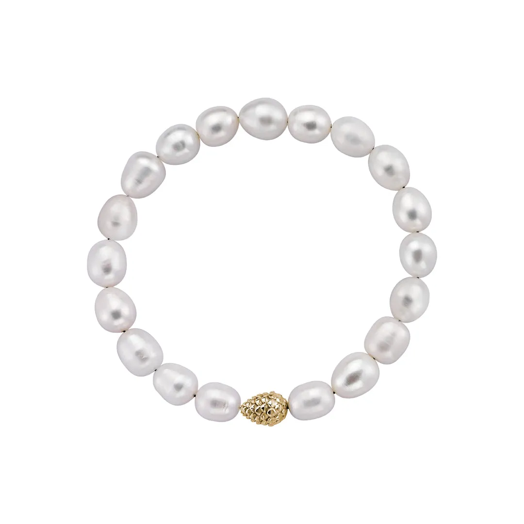 Baroque Pearl Beaded Bracelet