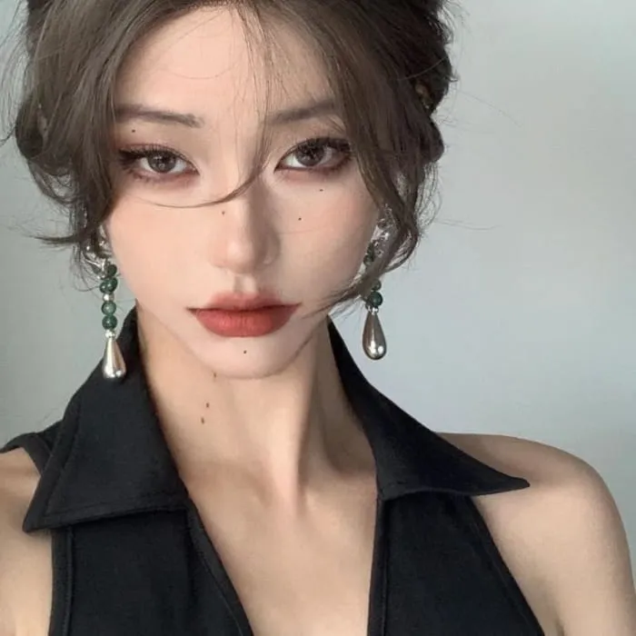 Beaded Chain Drop Earrings