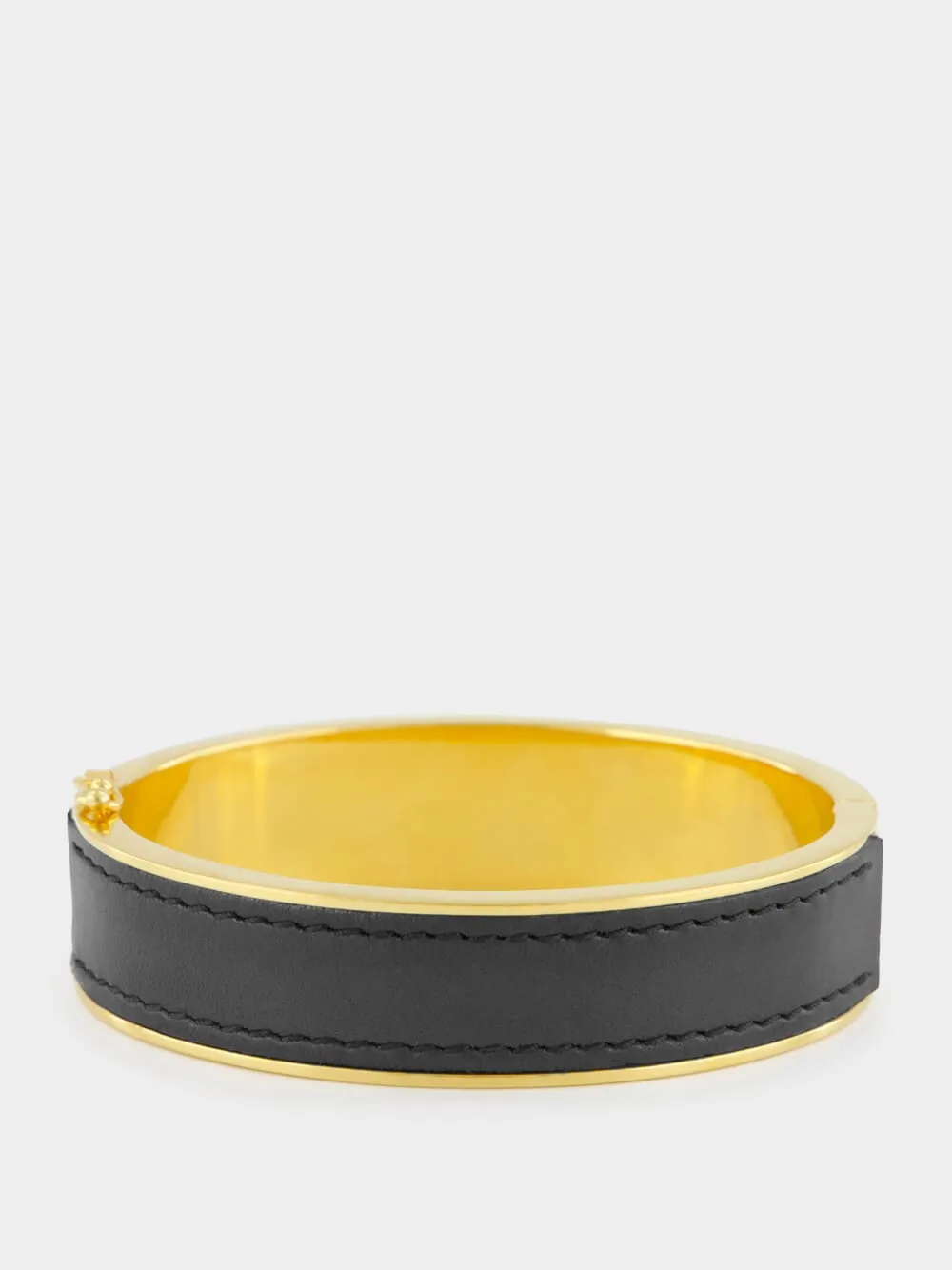 Black Cassandre Leather Bracelet