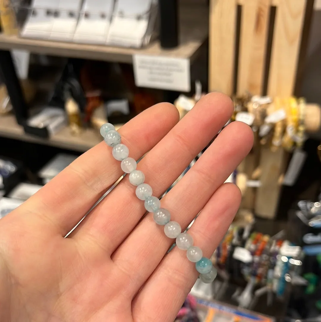 Blue Agate Stretch Bracelet