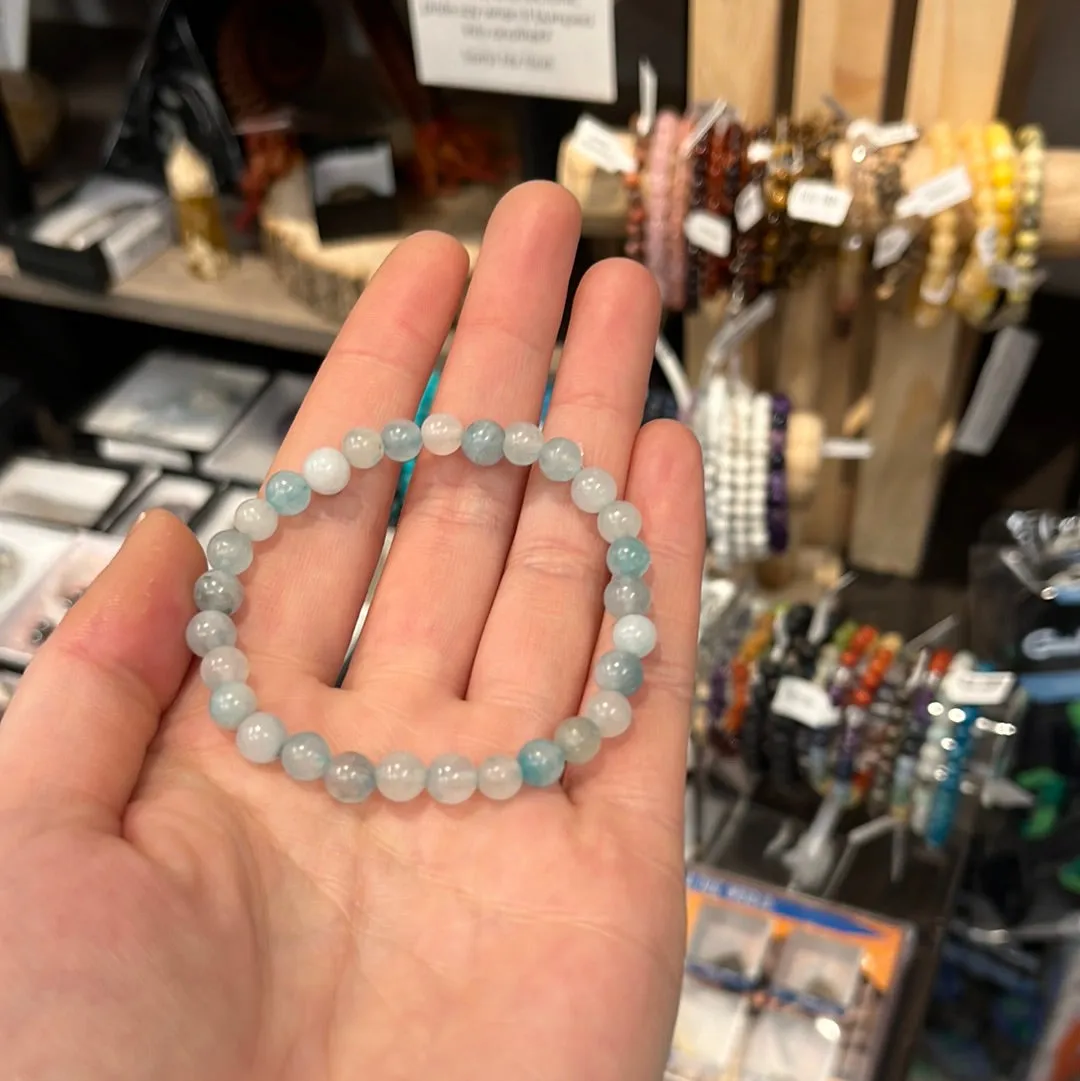 Blue Agate Stretch Bracelet