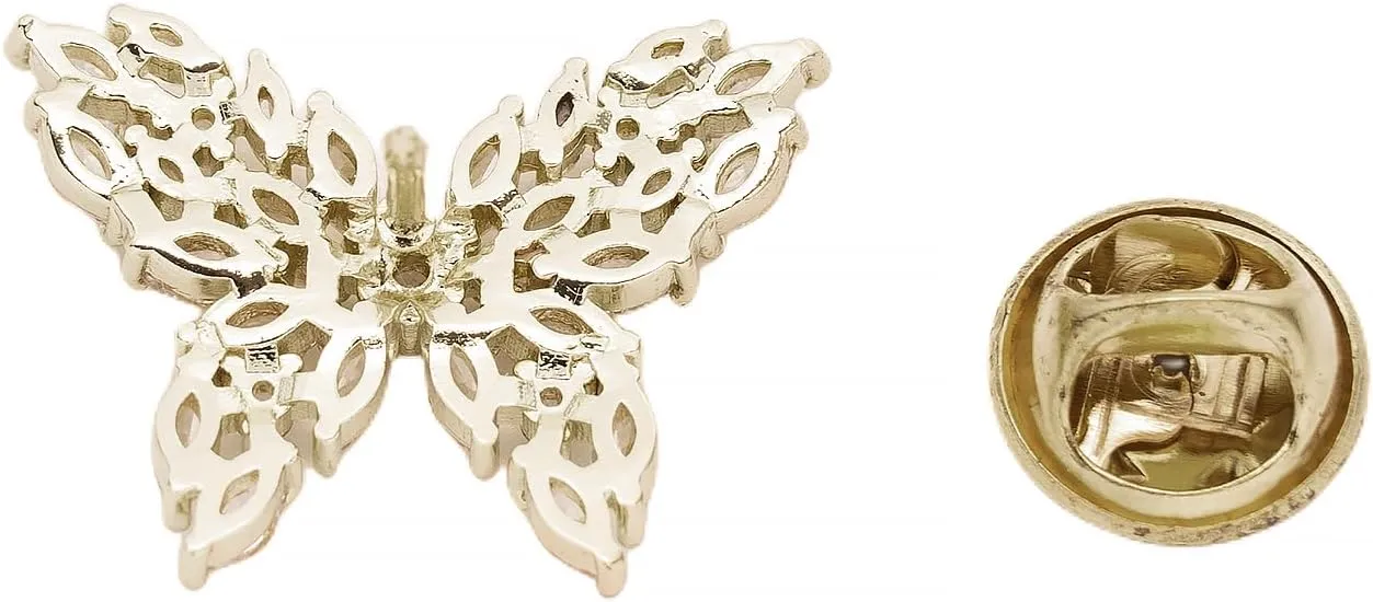 Butterfly brooch for Women Girl Brooch Pin Shirt Lapel Pin Fashion Pins Brooches Color Gold and Silver