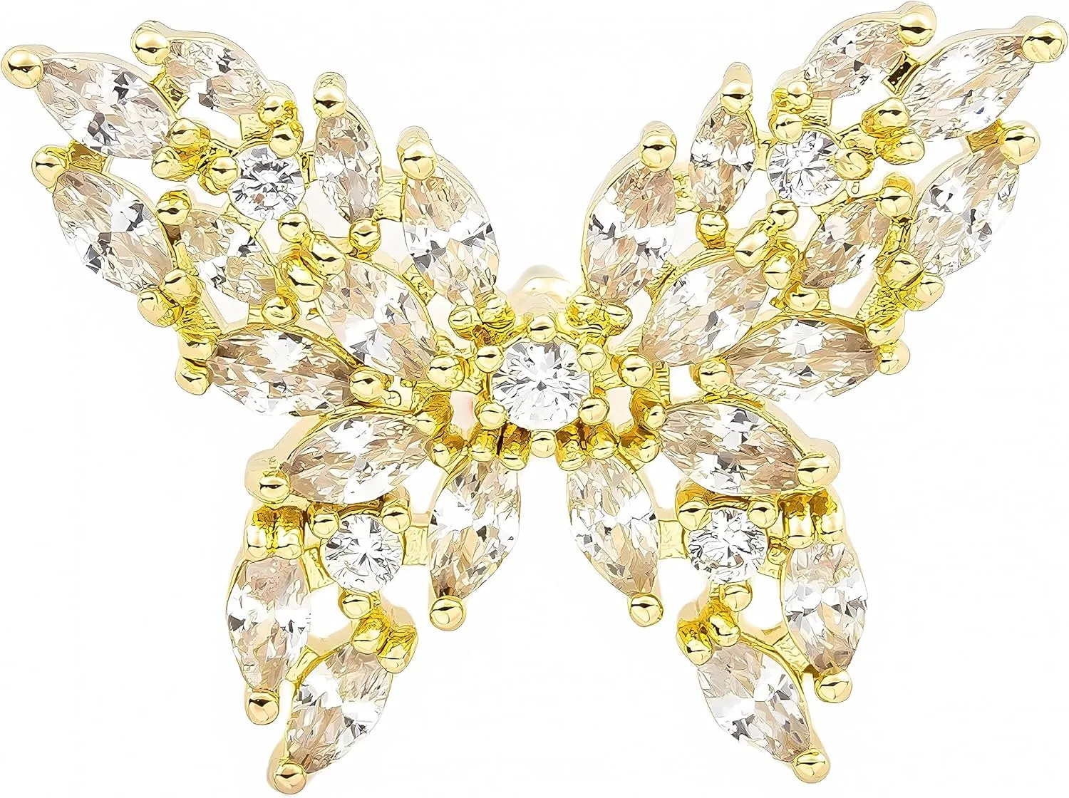Butterfly brooch for Women Girl Brooch Pin Shirt Lapel Pin Fashion Pins Brooches Color Gold and Silver