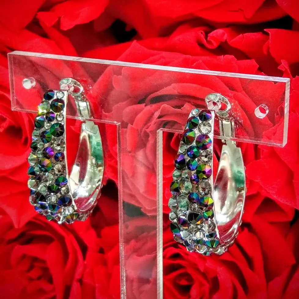 CANDY - EJ1839 - CRYSTAL HOOPS