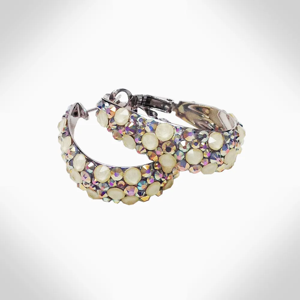 CANDY - EJ1839 - CRYSTAL HOOPS