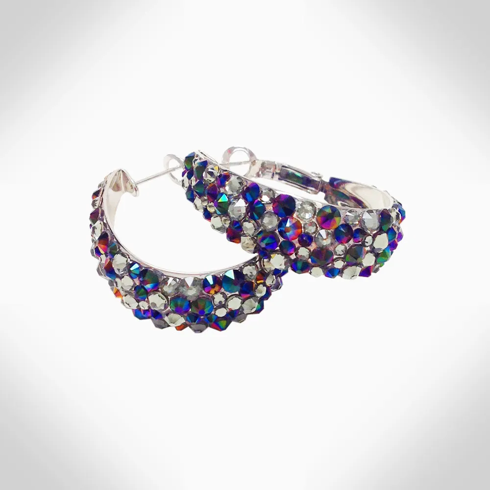 CANDY - EJ1839 - CRYSTAL HOOPS