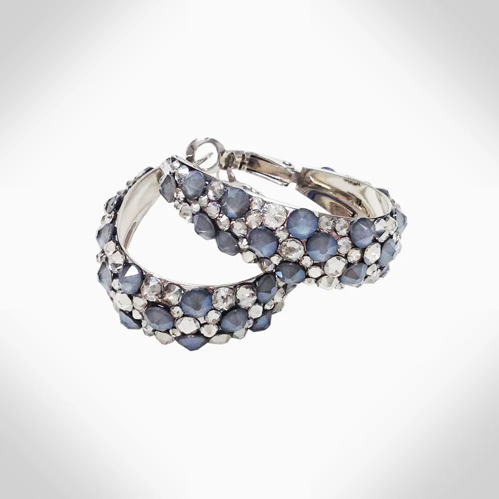 CANDY - EJ1839 - CRYSTAL HOOPS