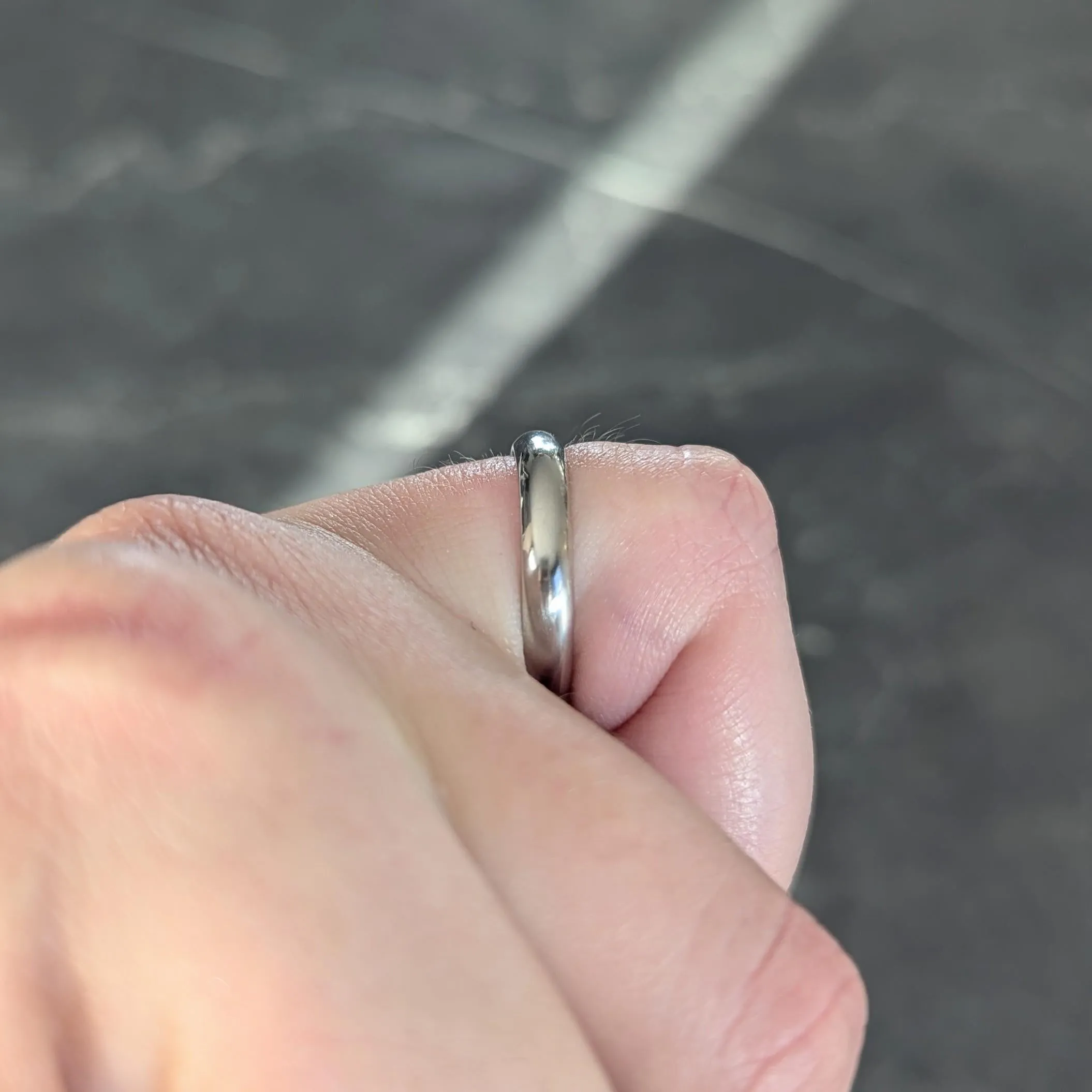 Cartier Contemporary Platinum 1895 Unisex Wedding Band Ring