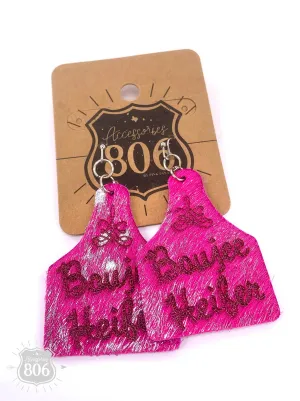 Cattle Tag Earring Boujee Heifer