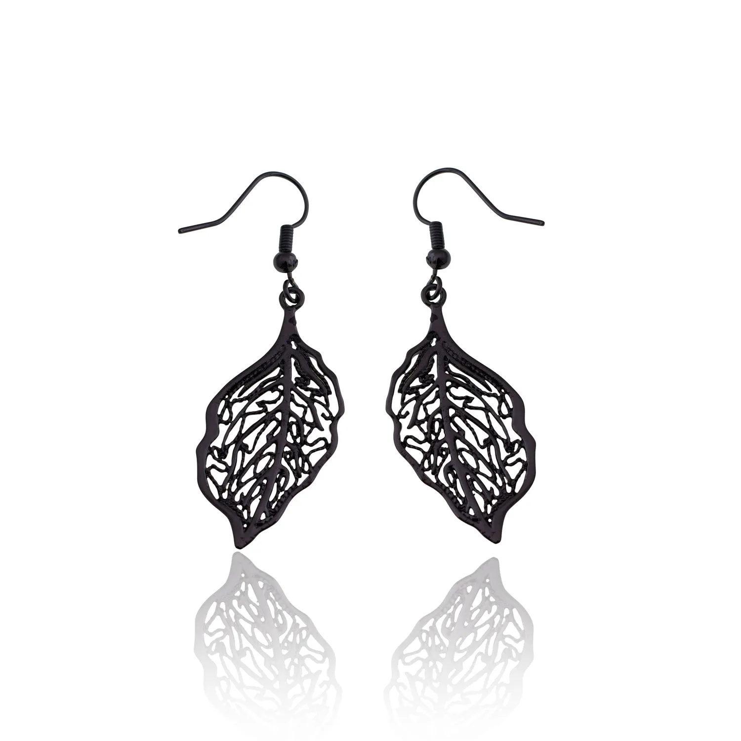 Changing Season Black Stencil Earrings