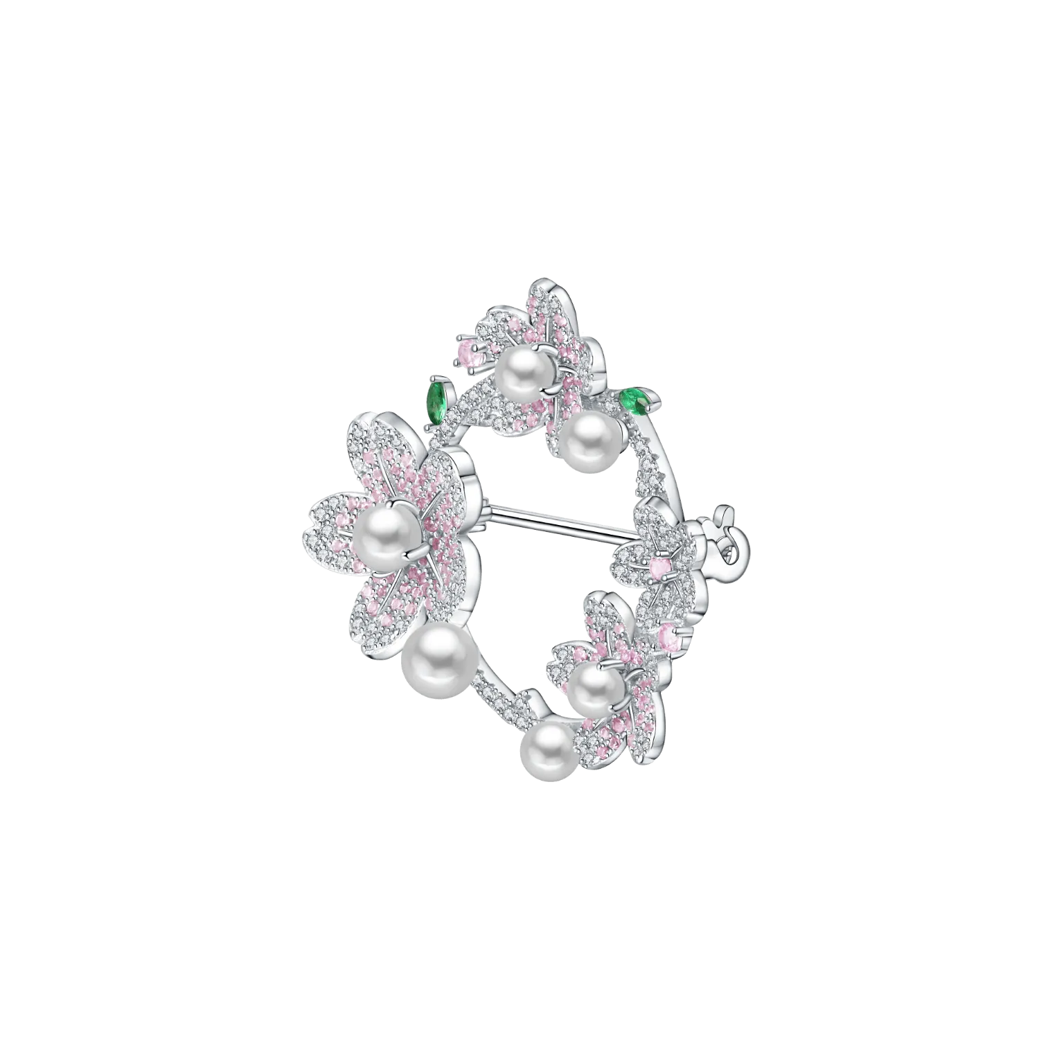 Cherry Blossom Pave Brooch