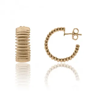 Chimento Armillas 18ct Rose Gold Spike Hoop Earrings