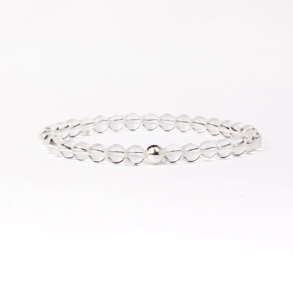 Clear Quartz Essential Bracelet 6mm
