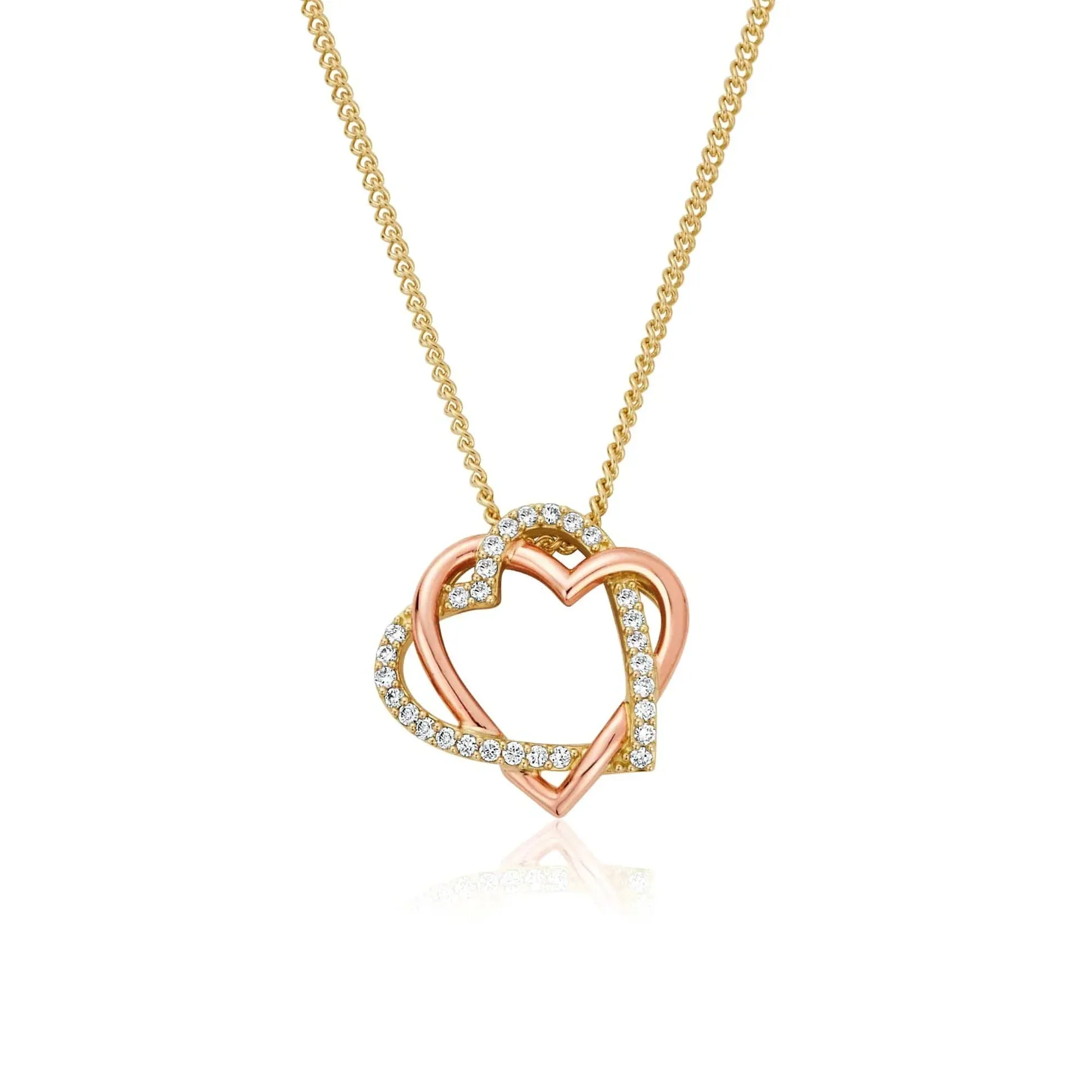 Clogau Always in My Heart 18ct Gold Diamond Pendant