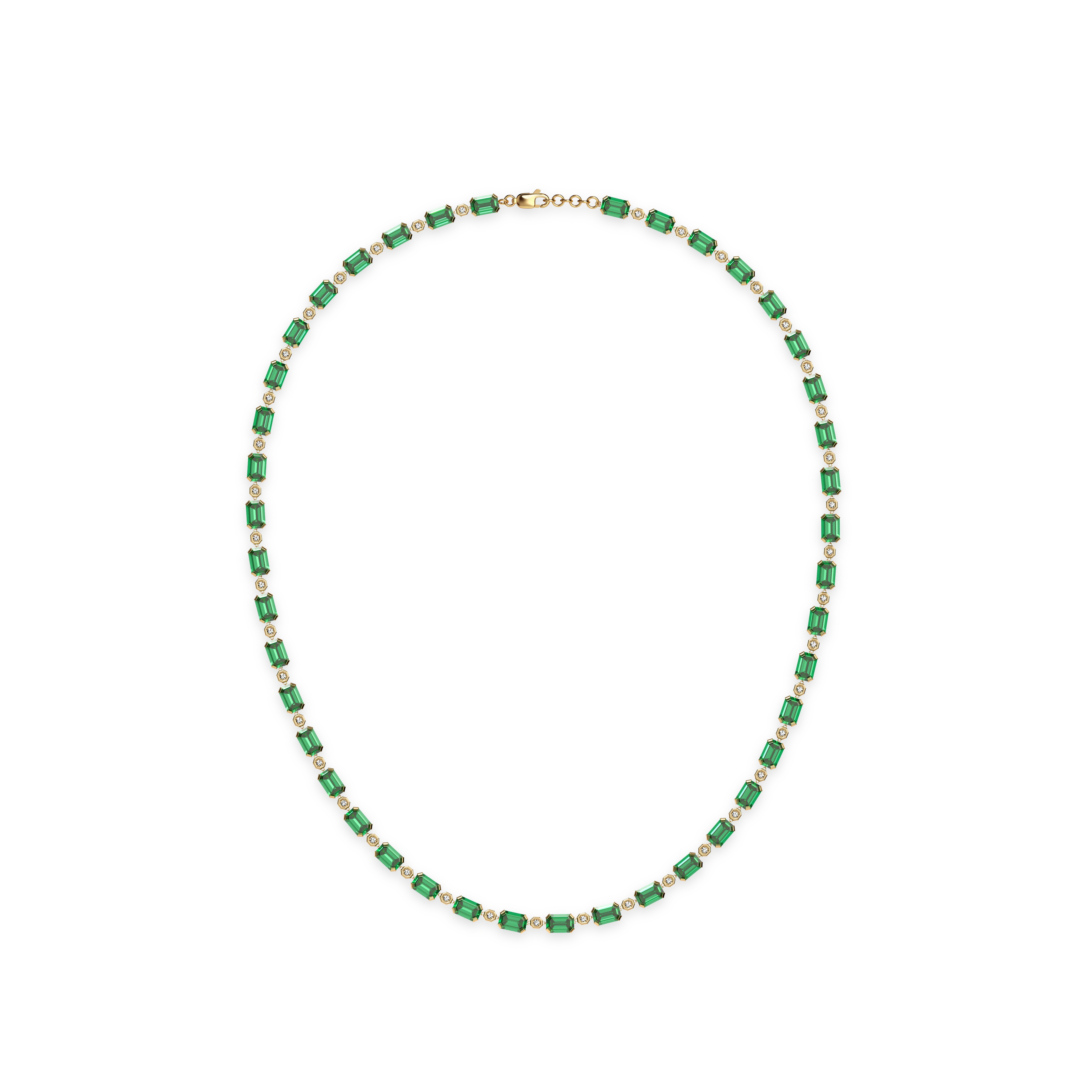 'Coastal Oasis' Multigem Diamond Necklace