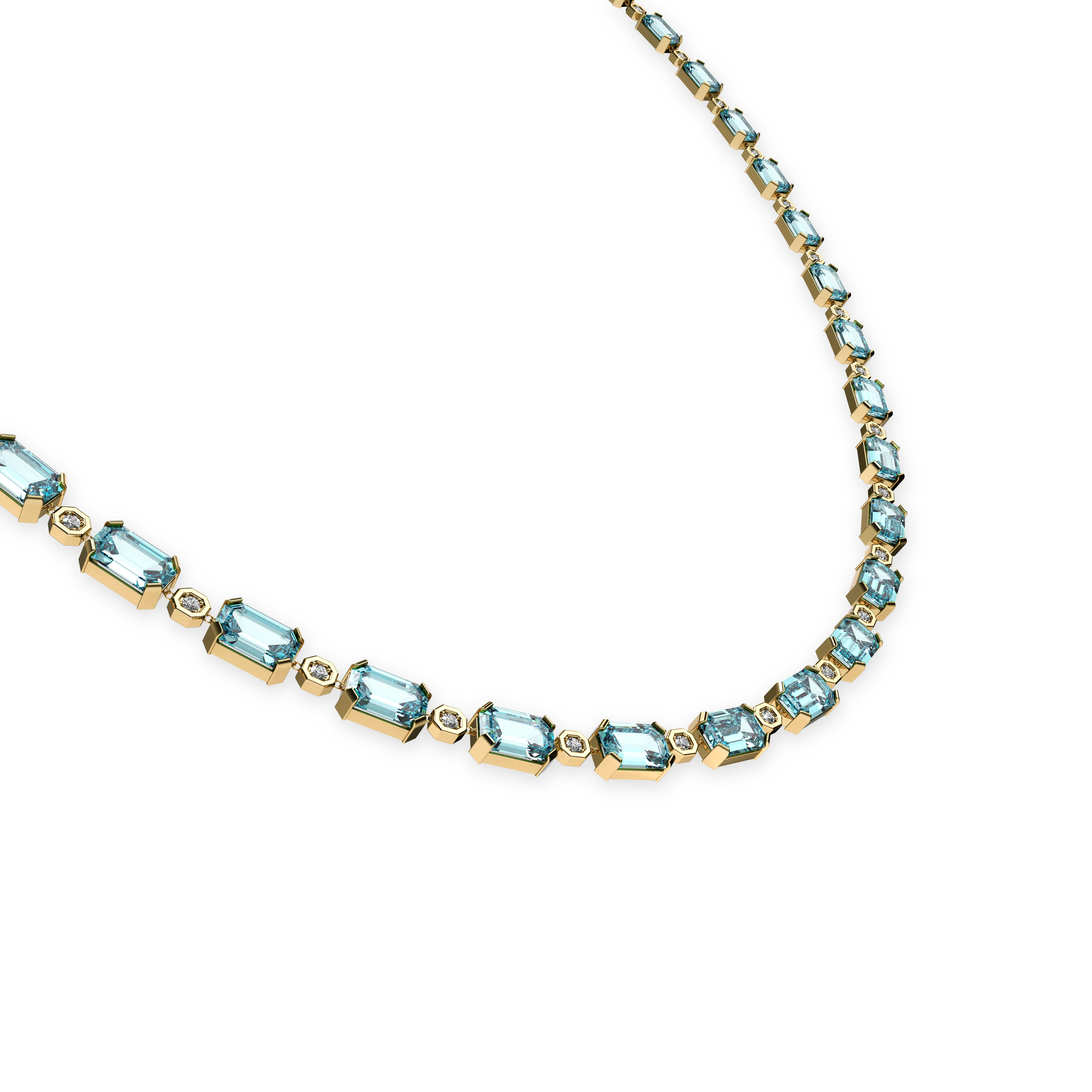 'Coastal Oasis' Multigem Diamond Necklace