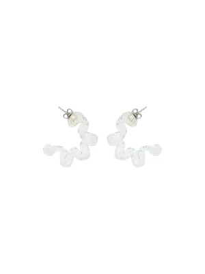 Coil Glass Statement Earrings
