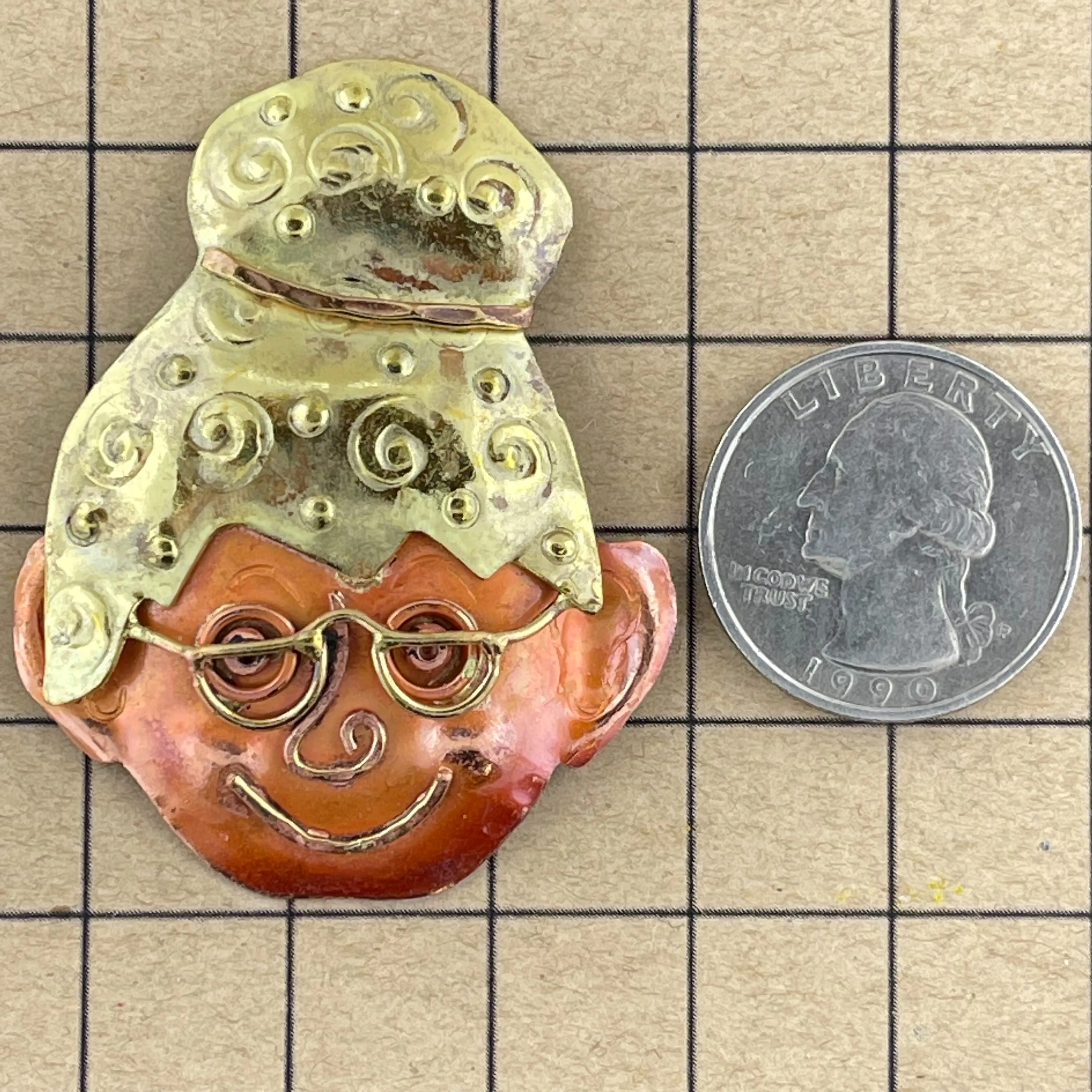 Copper Grandma Pendant for Necklaces
