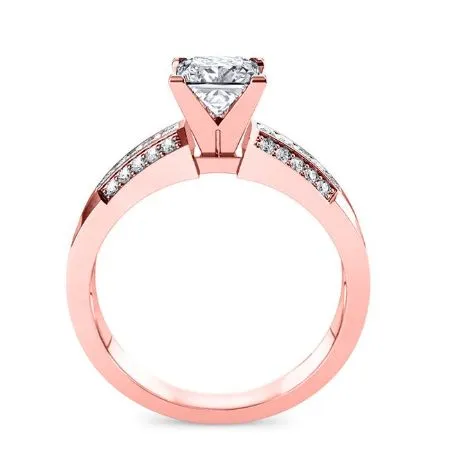 Crocus - Princess Moissanite Engagement Ring