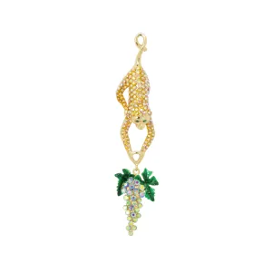 Crystal Hungry Monkey Brooch