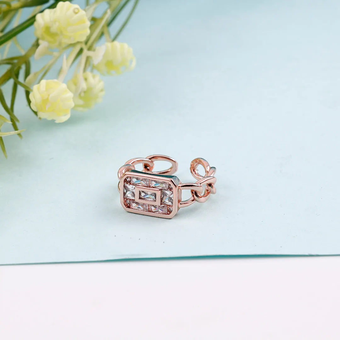 Cubic Crystal Ring
