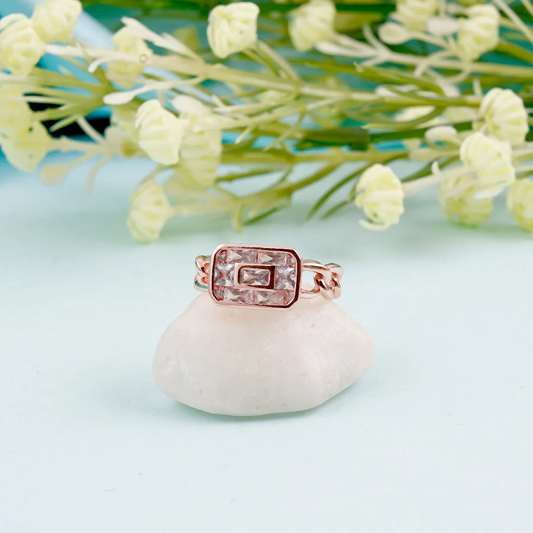 Cubic Crystal Ring