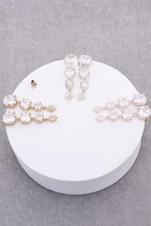 Dangle Cubic Zirconia Earrings