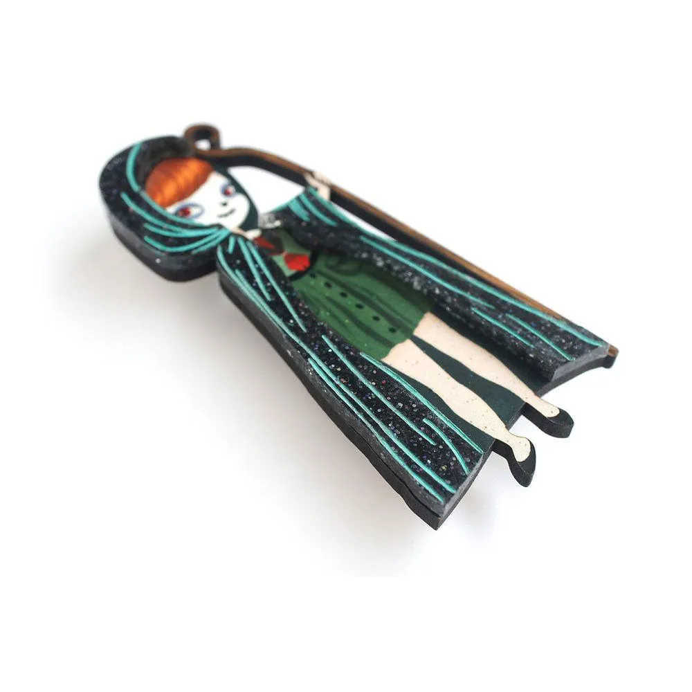 Death Scout Girl Brooch by Laliblue