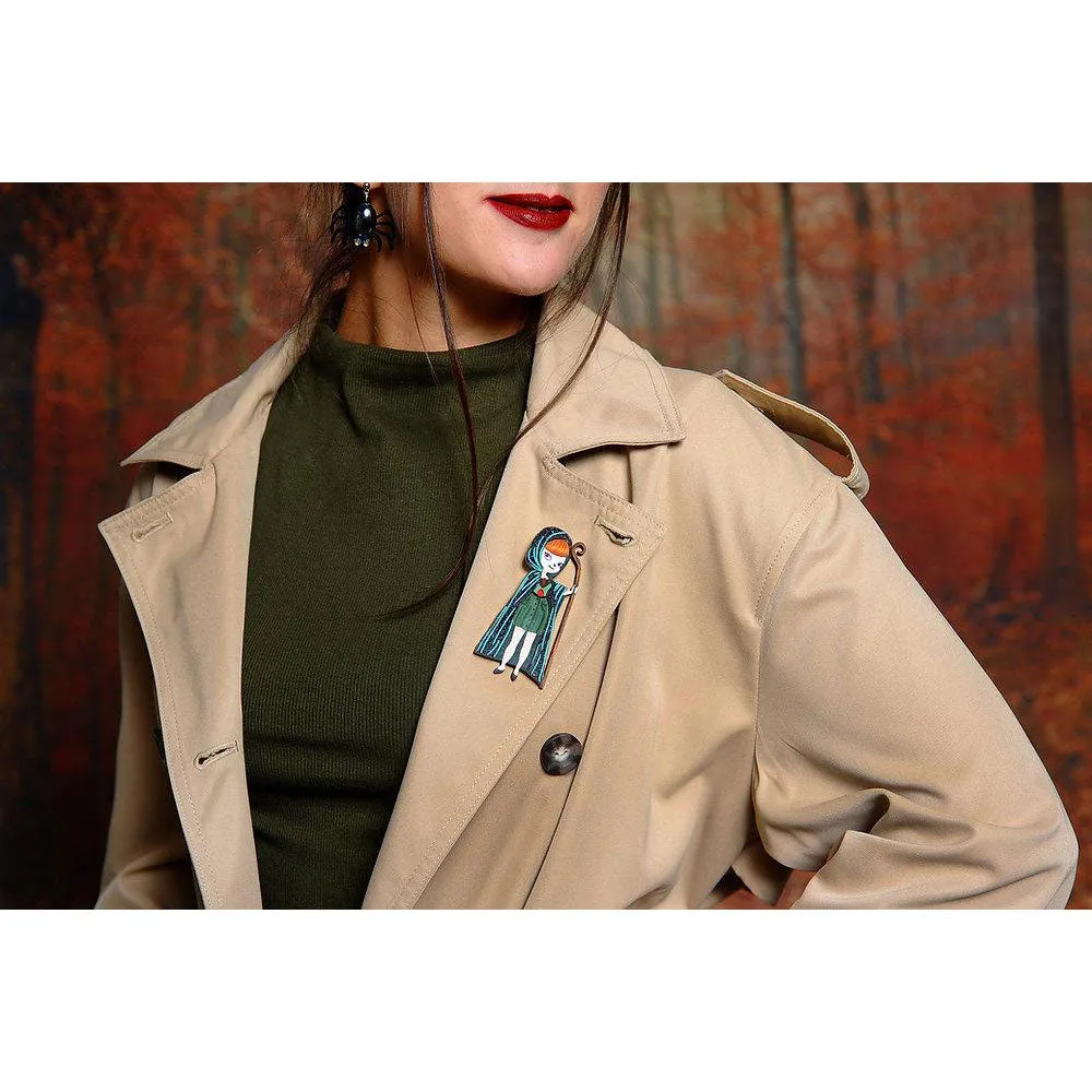 Death Scout Girl Brooch by Laliblue