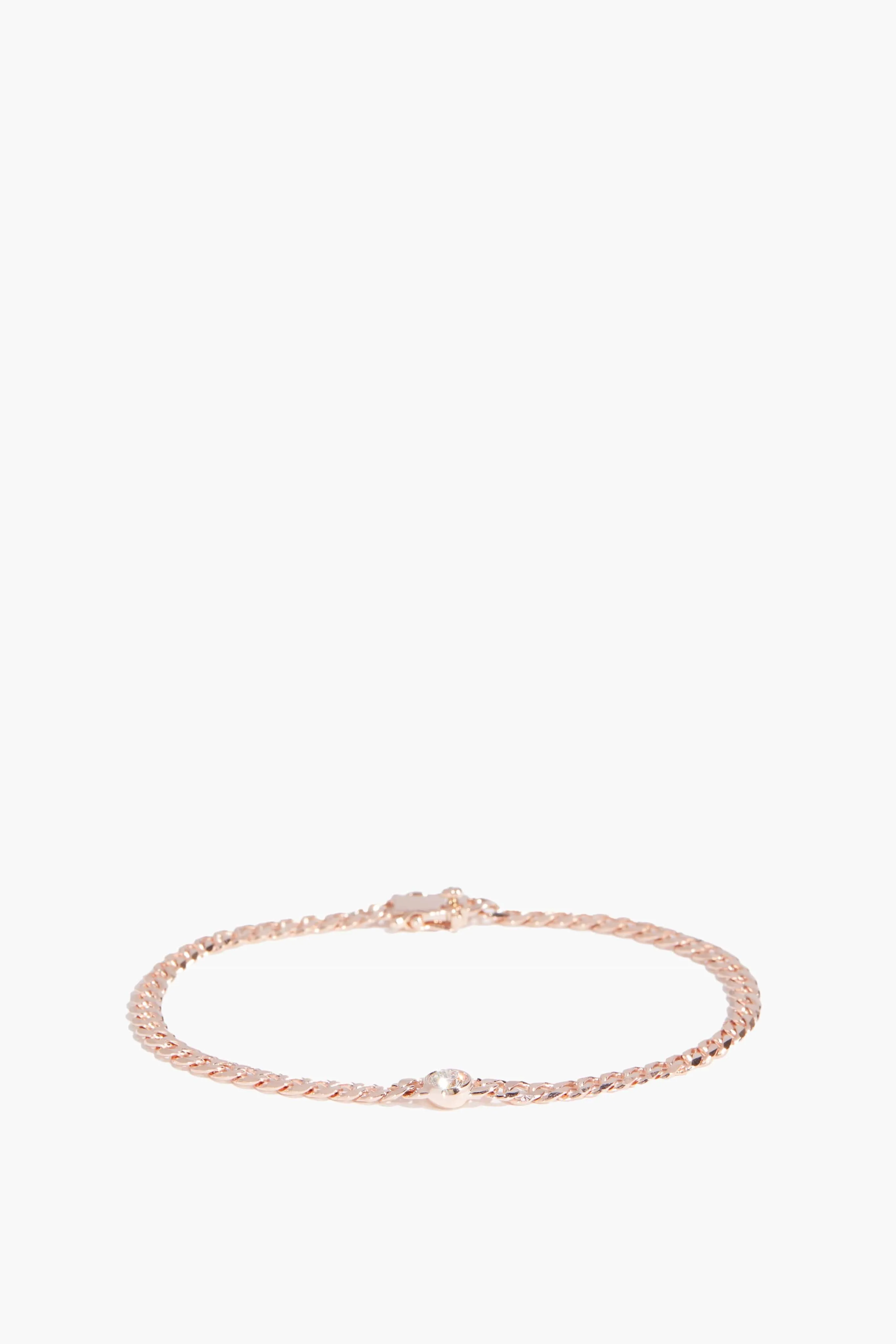 Diamond Sari Bracelet in 14k Rose Gold