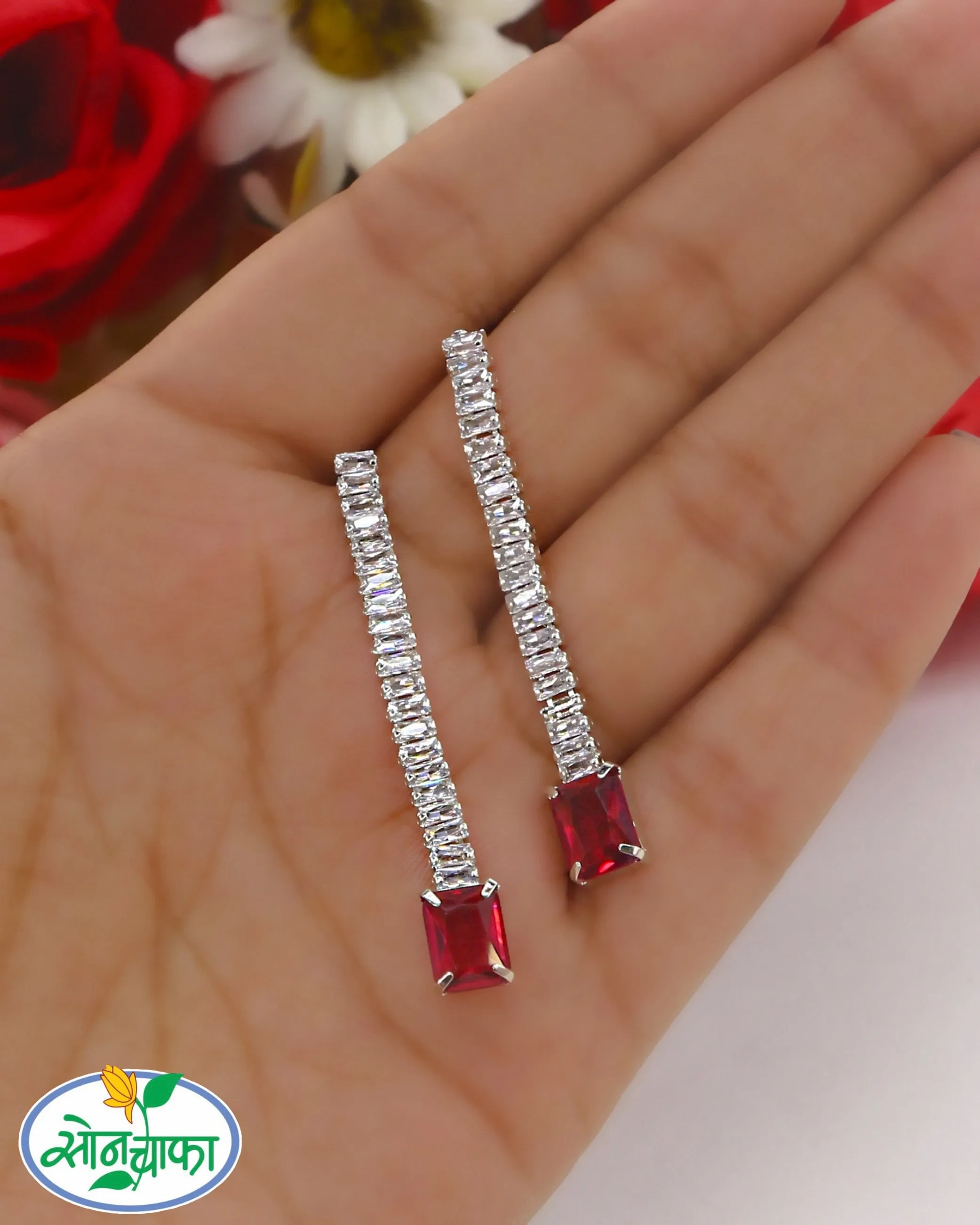 DISTINCTIVE CHARM DIAMOND EARRINGS