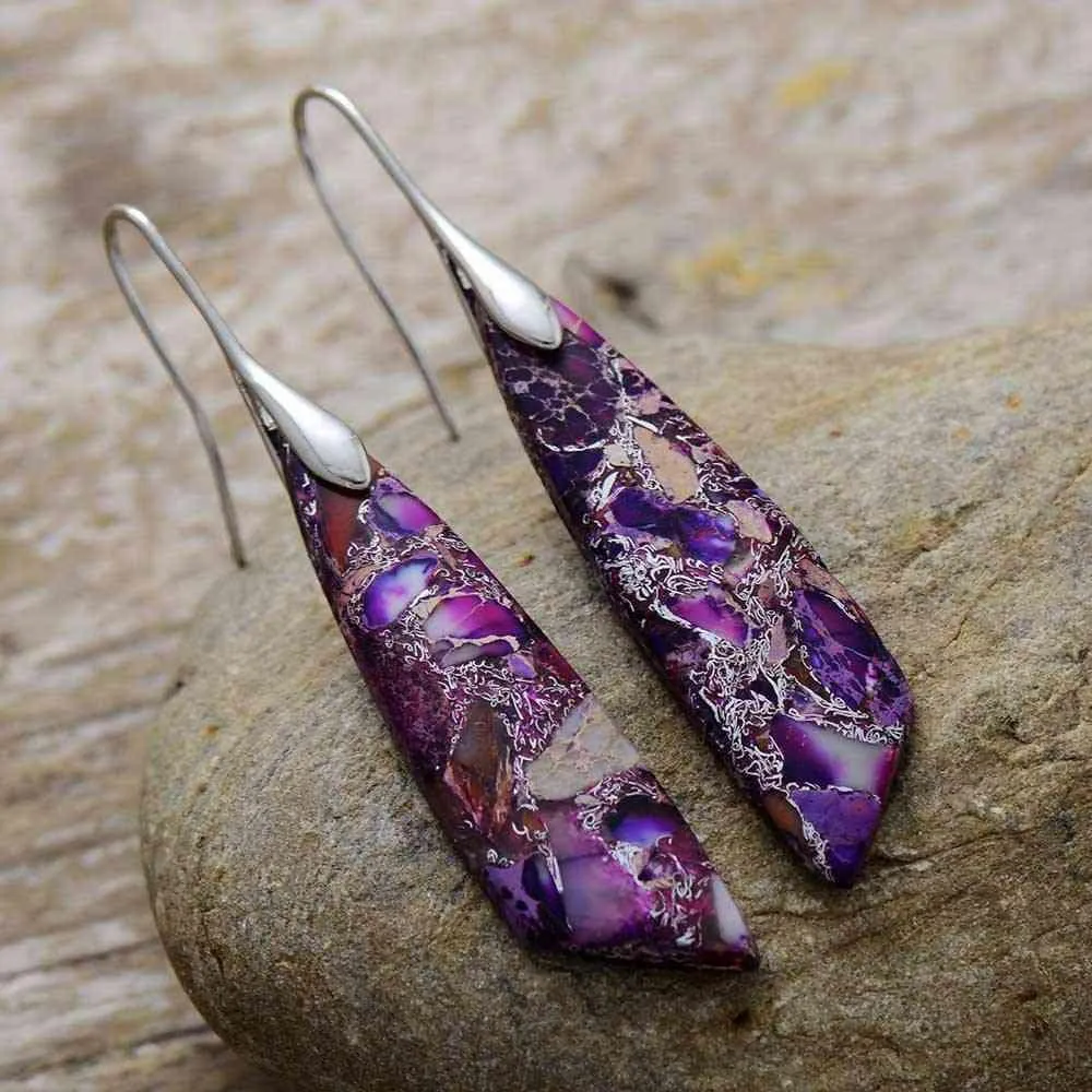 Distinctive Gold-Plated Copper Dangle Earrings