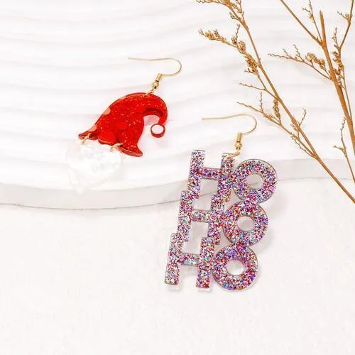 Distinctive Self Alloy & Plastic Mismatched Earrings