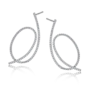 Earrings in 18k Gold with Diamonds LE2212_WHITE_18K_X